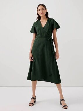 PACT Cafe Crepe Dress Size L